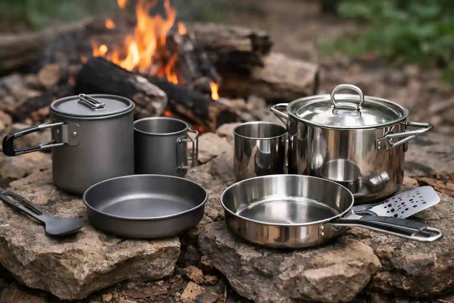 Titanium vs Stainless Steel Cookware: Which Is Better for Camping?